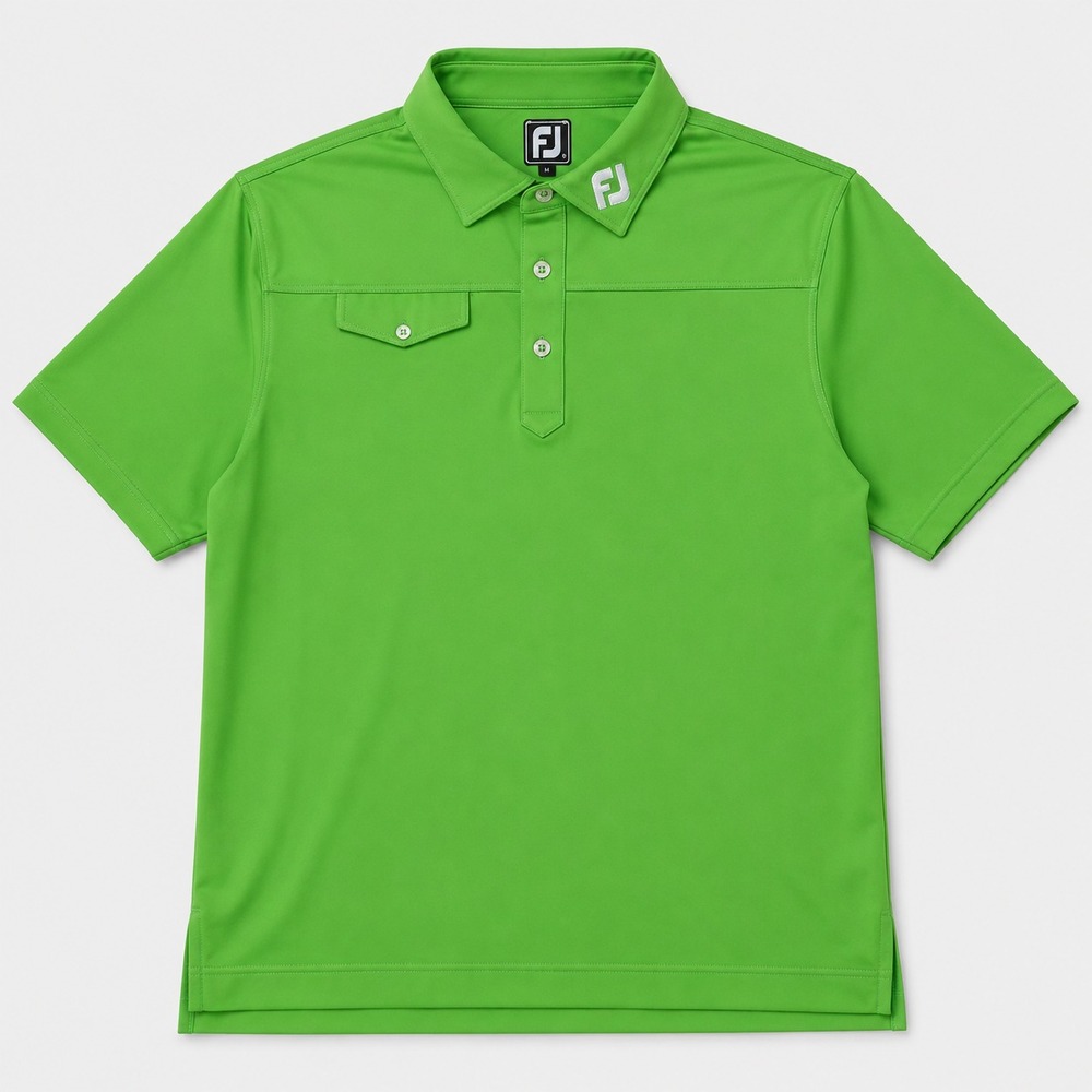FootJoy Golf Polo Mens XL Green Athletic Fit Short Sleeve Performance FJ Shirt